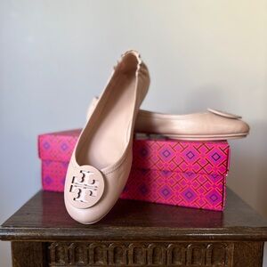 Tory Burch Minnie Travel Ballet | Size 9 | Goan Sand